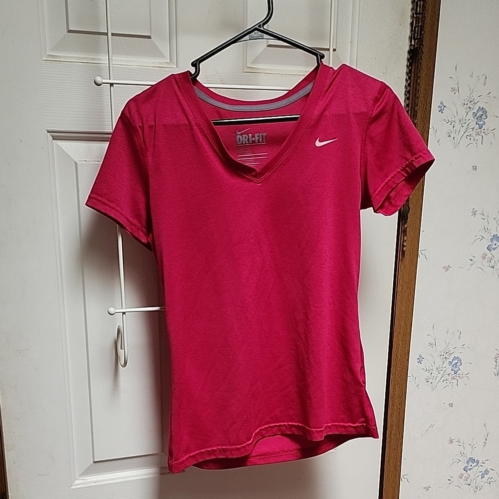 Nike Women's Dri-FIT Pink Short Sleeve Tee